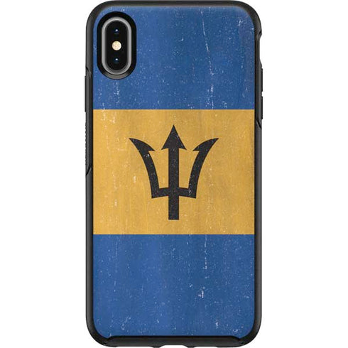Barbados Flag Distressed Otterbox Symmetry iPhone Skin
