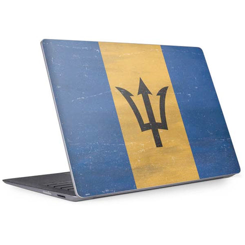Barbados Flag Distressed Surface Laptop 2 Skin