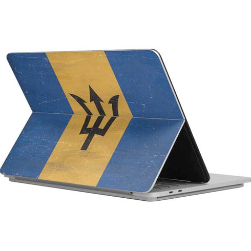 Barbados Flag Distressed Surface Laptop Studio Skin