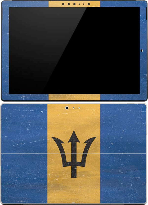 Barbados Flag Distressed Surface Pro 4 Skin