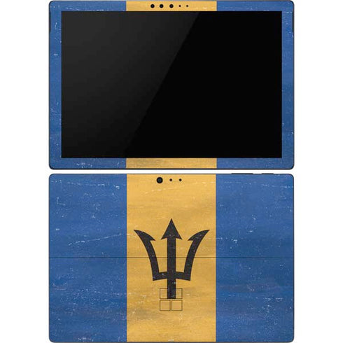 Barbados Flag Distressed Surface Pro 6 Skin