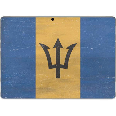 Barbados Flag Distressed Surface Pro 9 Skin