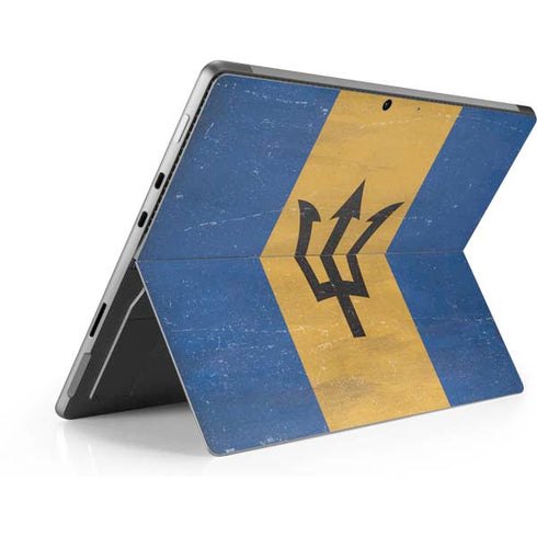 Barbados Flag Distressed Surface Pro 9 Skin
