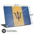 Barbados Flag Distressed Universal Laptop 15in (12.2 x 8.8in) Skin