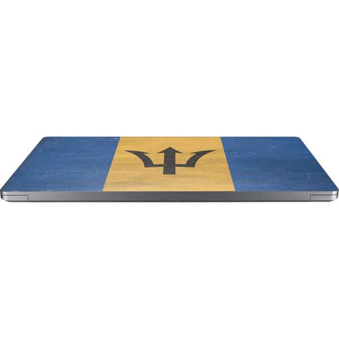Barbados Flag Distressed Universal Laptop 15in (12.2 x 8.8in) Skin