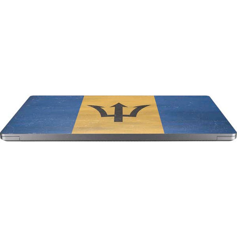 Barbados Flag Distressed Universal Laptop 16in (13 x 9.4in) Skin