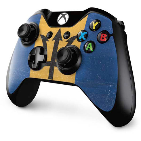 Barbados Flag Distressed Xbox One Controller Skin