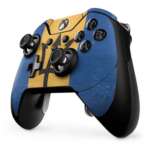 Barbados Flag Distressed Xbox One Elite Controller Skin