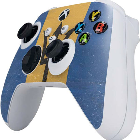 Barbados Flag Distressed Xbox Series S Controller Skin