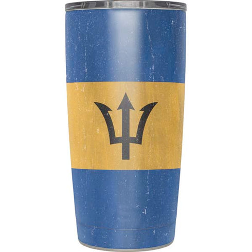 Barbados Flag Distressed Yeti 20oz Tumbler Skin