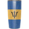 Barbados Flag Distressed Yeti 20oz Tumbler Skin