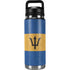 Barbados Flag Distressed YETI Rambler 26oz Bottle Skin