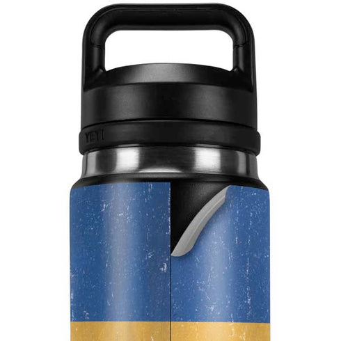 Barbados Flag Distressed YETI Rambler 26oz Bottle Skin