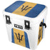 Barbados Flag Distressed YETI Roadie 24 Hard Cooler Skin