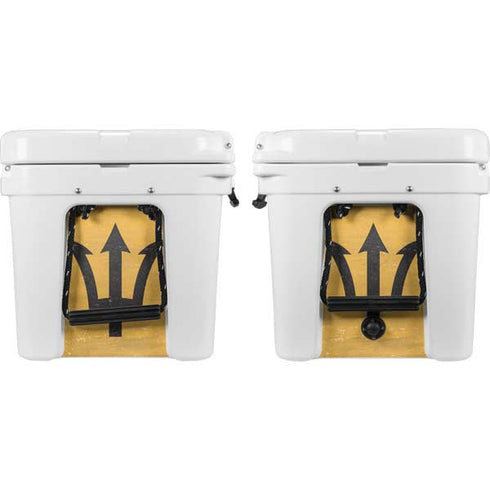 Barbados Flag Distressed YETI Tundra 45 Hard Cooler Skin