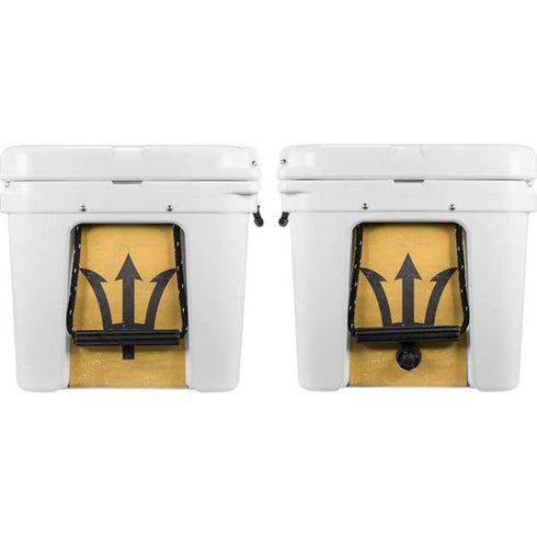 Barbados Flag Distressed YETI Tundra 75 Hard Cooler Skin