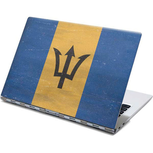 Barbados Flag Distressed Yoga 910 2-in-1 14in Touch-Screen Skin