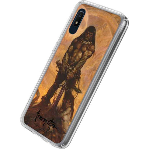 Frazetta Barbarian Galaxy A10e Clear Case