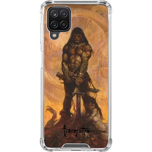 Frazetta Barbarian Galaxy A12 Clear Case