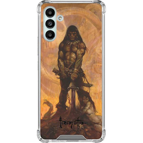 Frazetta Barbarian Galaxy A13 5G Clear Case
