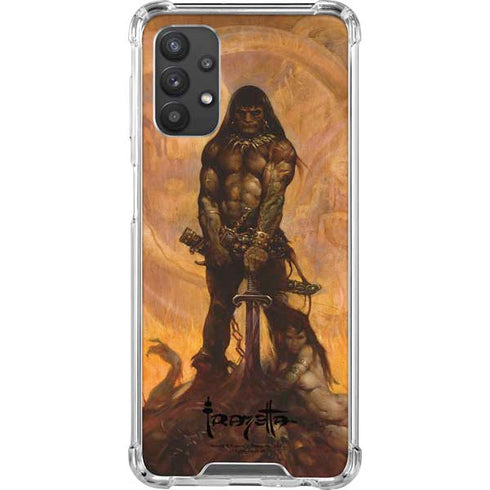 Frazetta Barbarian Galaxy A32 5G Clear Case