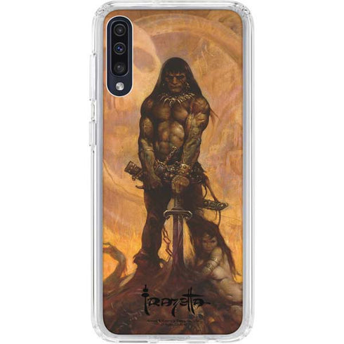 Frazetta Barbarian Galaxy A50 Clear Case