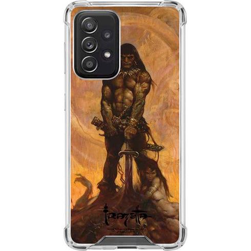 Frazetta Barbarian Galaxy A52 5G Clear Case