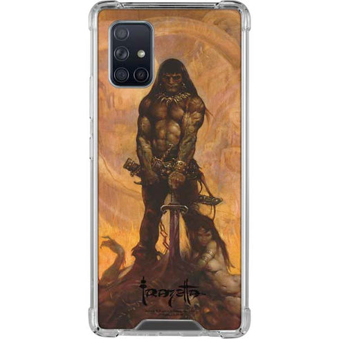 Frazetta Barbarian Galaxy A71 5G Clear Case