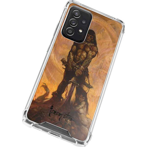 Frazetta Barbarian Galaxy A72 5G Clear Case