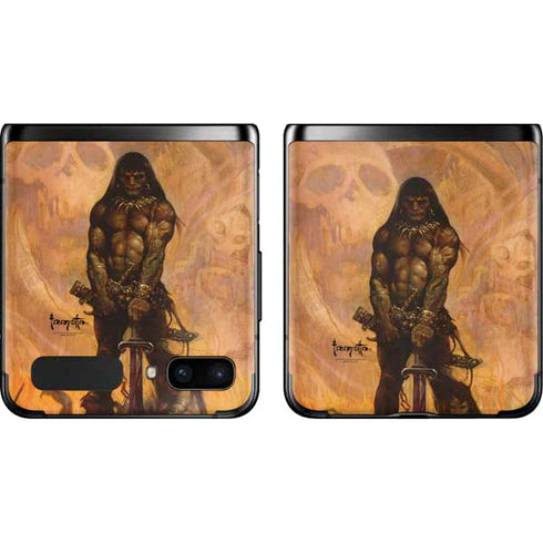 Frazetta Barbarian Galaxy Z Flip Skin