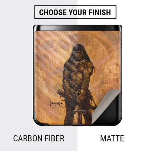 Frazetta Barbarian Galaxy Z Flip Skin