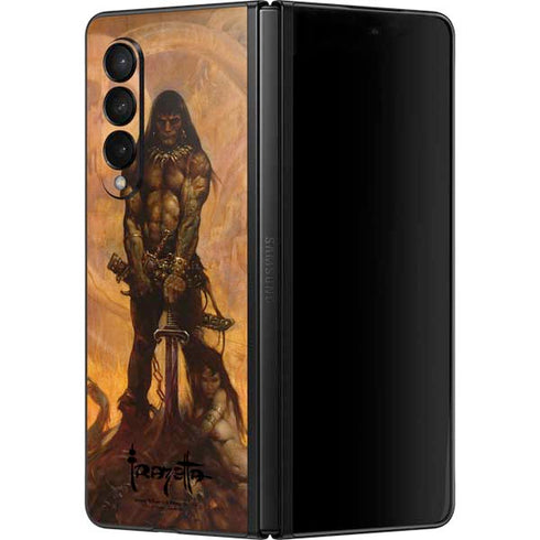 Frazetta Barbarian Galaxy Z Fold3 5G Skin