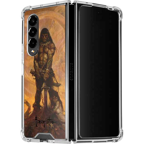 Frazetta Barbarian Galaxy Z Fold4 5G Clear Case