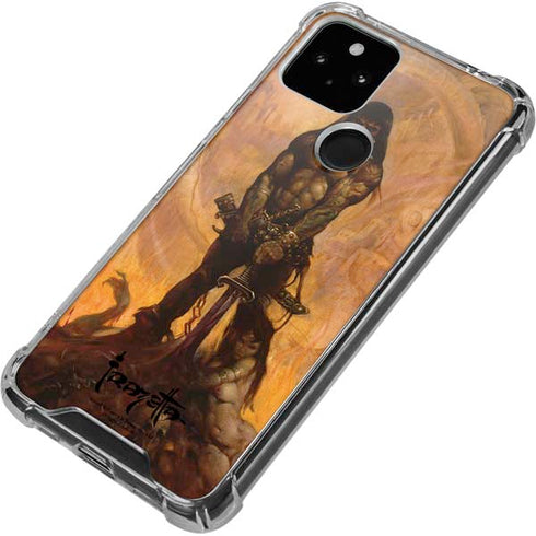 Frazetta Barbarian Google Pixel 4a 5G Clear Case
