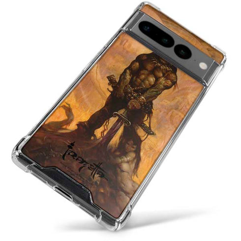 Frazetta Barbarian Google Pixel 7 Pro Clear Case