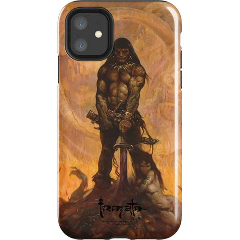 Frazetta Barbarian iPhone 11 Impact Case