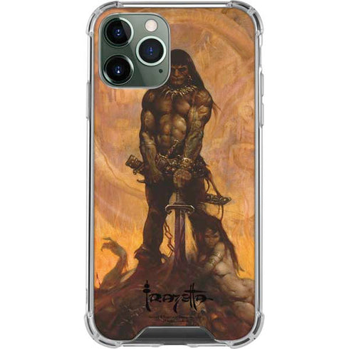 Barbarian by Frazetta iPhone 11 Pro Max Clear Case