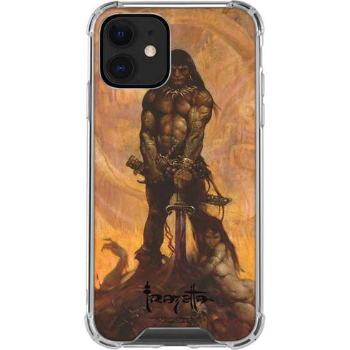 Frazetta Barbarian iPhone 12 Clear Case