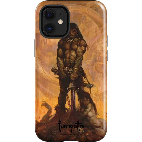 Frazetta Barbarian iPhone 12 Mini Impact Case