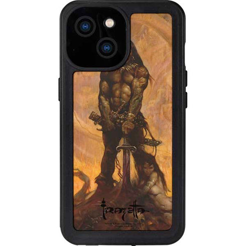 Frazetta Barbarian iPhone 13 Mini Waterproof Case