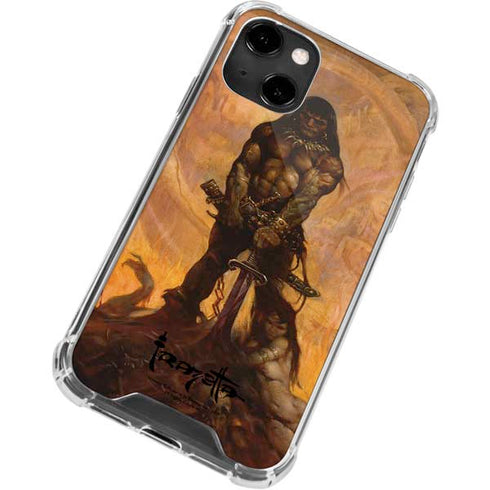 Frazetta Barbarian iPhone 14 Clear Case
