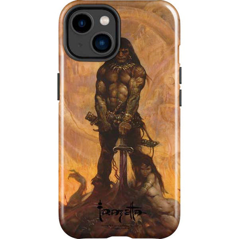 Barbarian by Frazetta iPhone 15 Plus Impact Case