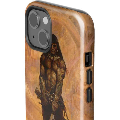 Barbarian by Frazetta iPhone 15 Impact Case