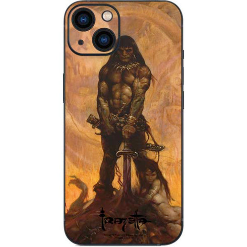 Barbarian by Frazetta iPhone 15 Plus Skin