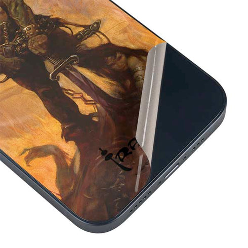 Barbarian by Frazetta iPhone 15 Plus Skin