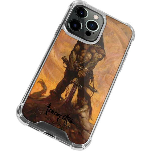 Frazetta Barbarian iPhone 14 Pro Clear Case