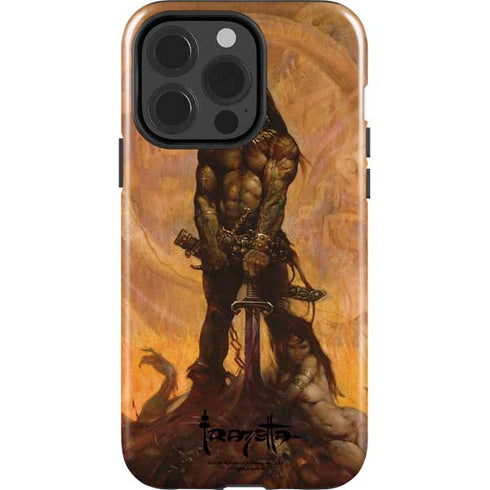 Frazetta Barbarian iPhone 14 Pro Impact Case
