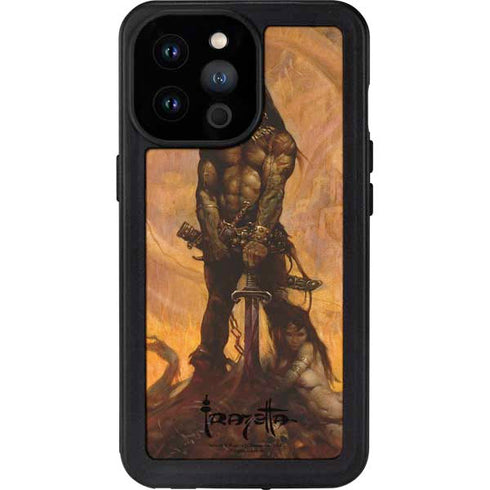 Frazetta Barbarian iPhone 14 Pro Max Waterproof Case