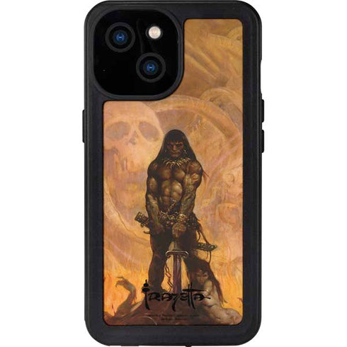 Barbarian by Frazetta iPhone 15 Waterproof Case
