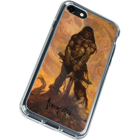 Frazetta Barbarian iPhone SE (2nd & 3rd Gen) Clear Case